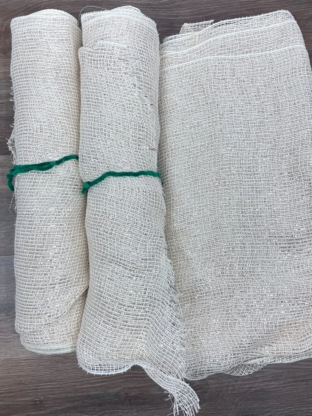 Christmas Wreath Crafting Deco Mesh Rolls Decorative Garlands Bows Lot 21 inch